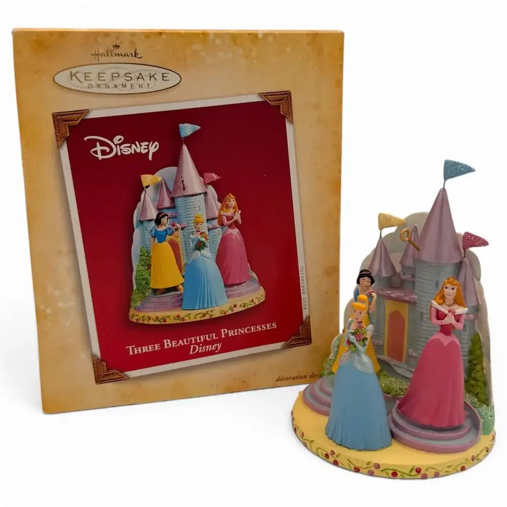 2004 Hallmark Keepsake Disney Three Beautiful Princesses Christmas Ornament